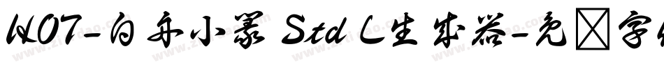 HOT-白舟小篆 Std L生成器字体转换